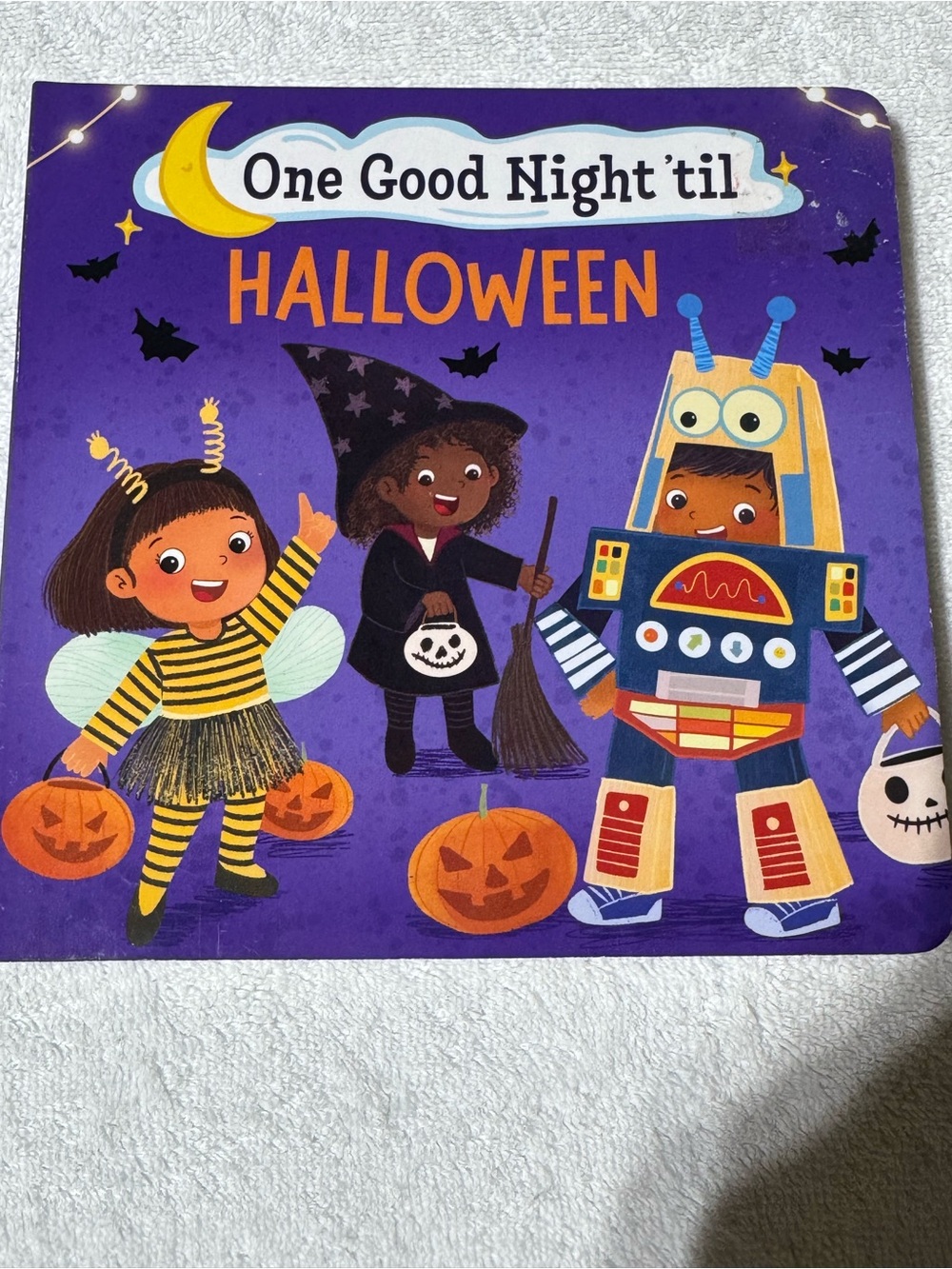 One Good Night 'til Halloween Board Book - Purple Cover